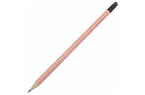 FABERβ€‘CASTELL GRIP 2001 HB PENCIL WITH ERASER PEACH